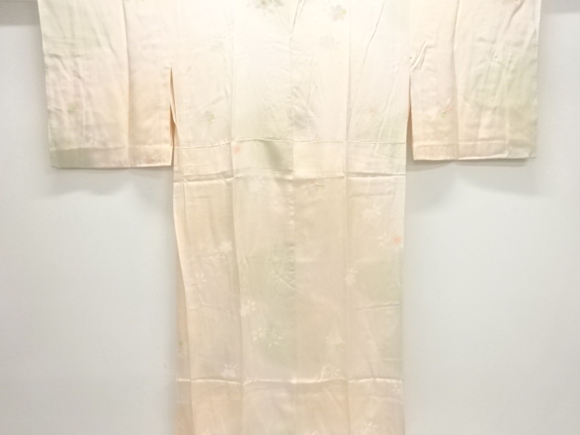 絞り花模様単衣長襦袢